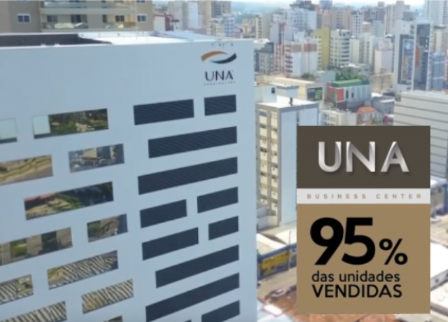 UNA BUSINESS CENTER – 95% das Unidades VENDIDAS