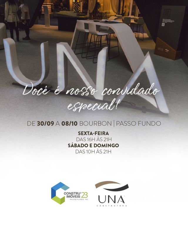 ⚠️Últimos dias de Construimóveis 2023! ⚠️
Venha nos visitar, conheça mais sobre nossos projetos únicos e também, viva uma experiência incrível com a realidade virtual! 
Te esperamos! ✅